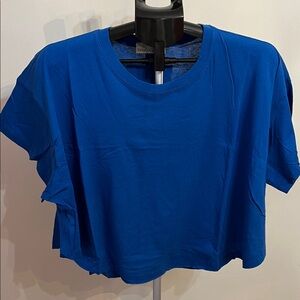 New Zenana Round Neck Short Sleeve Crop T-Shirt
